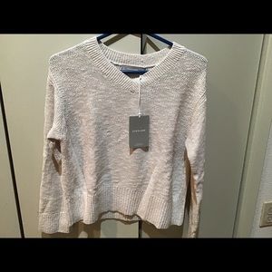 Everlane Cotton-Linen V-Neck Sweater
